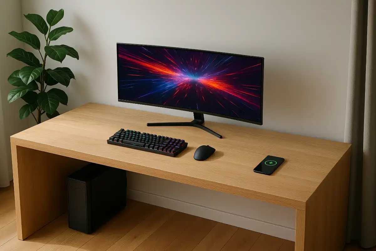 Ergonomic Desks with Wireless Charging & Smart Electronics